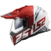 LS2 MX436 PIONEER EVO EVOLVE RED WHITE XS