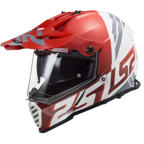 LS2 MX436 PIONEER EVO EVOLVE RED WHITE XS