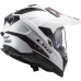 LS2 MX701 EXPLORER SOLID WHITE XL