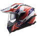 LS2 MX701 EXPLORER ATLANTIS G.WHITE RED BLUE XXL