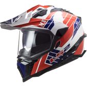 LS2 MX701 EXPLORER ATLANTIS G.WHITE RED BLUE XXL