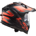 LS2 MX701 EXPLORER ALTER MATT BLACK FL.ORANGE XS