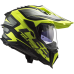 LS2 MX701 EXPLORER ALTER MATT BLACK H-V YELLOW XS