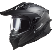 LS2 MX701 EXPLORER C SOLID MATT CARBON XS