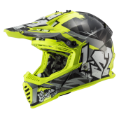 LS2 MX437 FAST EVO MINI II CRUSHER BLACK YELLOW-06 S