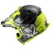 LS2 MX437 FAST EVO MINI II CRUSHER BLACK YELLOW-06 S