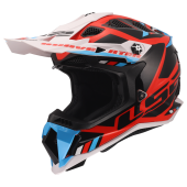 LS2 MX700 SUBVERTER STOMP WHITE BLUE RED-06 XS