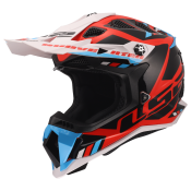 LS2 MX700 SUBVERTER STOMP WHITE BLUE RED-06 XS