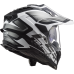 LS2 MX701 EXPLORER ALTER MATT BLACK WHITE-06 M