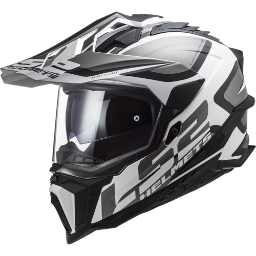 LS2 MX701 EXPLORER ALTER MATT BLACK WHITE-06 M