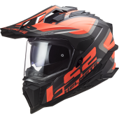 LS2 MX701 EXPLORER ALTER MATT BLACK FL.ORANGE-06 XS