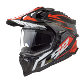 LS2 MX701 EXPLORER SPIRE BLACK TITANIUM RED-06 S