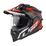 LS2 MX701 EXPLORER SPIRE BLACK TITANIUM RED-06 S