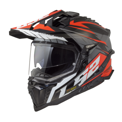 LS2 MX701 EXPLORER SPIRE BLACK TITANIUM RED-06 S