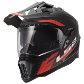 LS2 MX701 EXPLORER HEXA BLACK RED GREY-06 XS