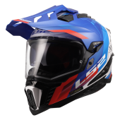 LS2 MX701 EXPLORER HEXA WHITE BLUE RED-06 XS
