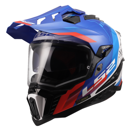 LS2 MX701 EXPLORER HEXA WHITE BLUE RED-06 XS