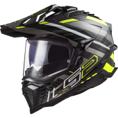 LS2 MX701 EXPLORER C EDGE GL.BLACK H-V YELL-06 XS