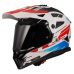 LS2 MX702 PIONEER II NAMIB WHITE BLUE RED-06 XS