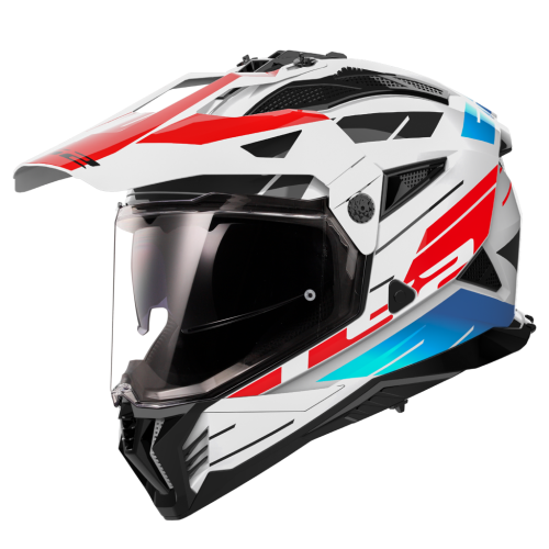 LS2 MX702 PIONEER II NAMIB WHITE BLUE RED-06 XS