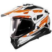 LS2 MX702 PIONEER II NAMIB WHITE ORANGE-06 XS