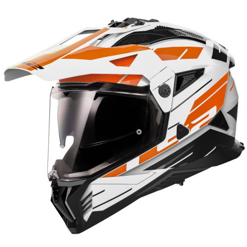 LS2 MX702 PIONEER II NAMIB WHITE ORANGE-06 XS