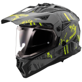 LS2 MX702 PIONEER II CRAZY M.BLACK H-V YELL.-06 XS
