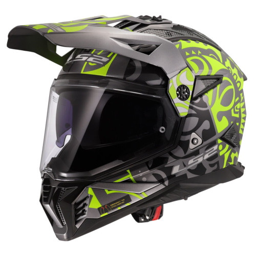 LS2 MX702 PIONEER II RANGI H-VIS YELLOW-06 XS
