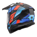 LS2 MX702 PIONEER II BLOCK BLACK RED BLUE-06 XS