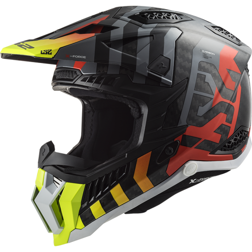 LS2 MX703 C X-FORCE BARRIER H-V YELLOW RED-06 S