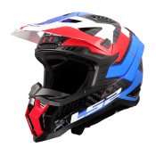 LS2 MX703 X-FORCE GALUO WHITE RED BLUE-06 S
