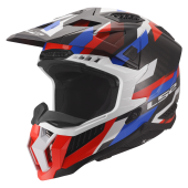 LS2 MX703 X-FORCE PHANTOM WHITE BLUE RED-06 XS