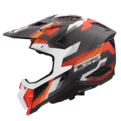 LS2 MX703 X-FORCE PHANTOM ORANGE RED-06 S