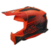 LS2 MX708 FAST II DUCK M.H-V ORANGE RED-06 XS