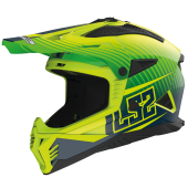 LS2 MX708 FAST II DUCK M.H-V GREEN H-V YELL.-06 XS