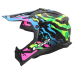 LS2 MX708 FAST II GROTESK BLUE PINK GREEN-06 XS