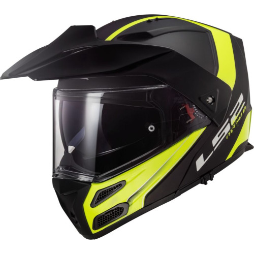 LS2 FF324 METRO EVO RAPID Matt Black Gloss Yellow, FOG FIGHTER (PINLOCK) XXS