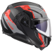 LS2 FF910 ADVANT II GLIDE BLACK GREY RED XXS