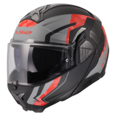 LS2 FF910 ADVANT II GLIDE BLACK GREY RED XXS