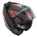 LS2 FF910 ADVANT II GLIDE BLACK GREY RED XXS