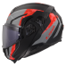 LS2 FF910 ADVANT II GLIDE BLACK GREY RED XXS