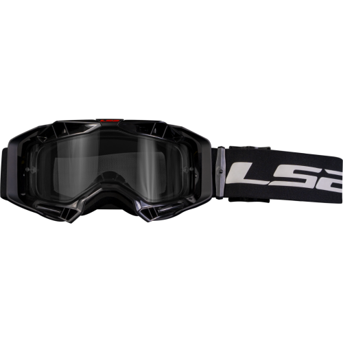 LS2 AURA ENDURO SERIES GOGGLE BLACK WITH CLEAR VISOR