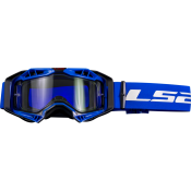 LS2 AURA ENDURO SERIES GOGGLE BLACK BLUE WITH CLEAR VISOR