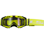 LS2 AURA ENDURO SERIES GOGGLE BLACK H-V YELLOW WITH CLEAR VISOR