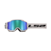 LS2 CHARGER GOGGLE WHITE WITH H-V GREEN IRID.VISOR