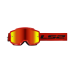 LS2 CHARGER GOGGLE RED WITH IRIDIUM VISOR