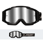 LS2 CHARGER PRO GOGGLE BLACK WITH SILVER VISOR