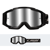 LS2 CHARGER PRO GOGGLE BLACK WITH SILVER VISOR
