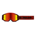 LS2 CHARGER PRO GOGGLE RED WITH IRIDIUM VISOR