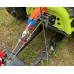 SHARK ATV front mulcher 100 with Honda GX 270 engine, silver color